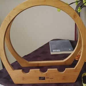 ✅ $8 Add On LOFT Natural Bamboo Wine Holder